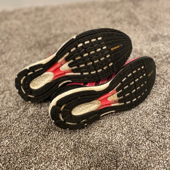 Adidas Adizero Boston Boost Running Shoes Hot Pink and Black - Picture 7 of 9